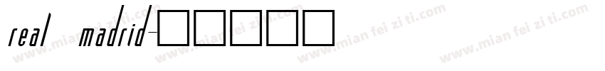 real madrid字体转换